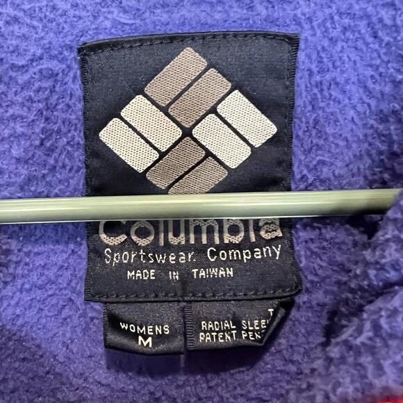 Vintage 80s 90s Columbia Women Size M Red Outdoor Hiking Ski Bomber‎ Jacket - Picture 4 of 4